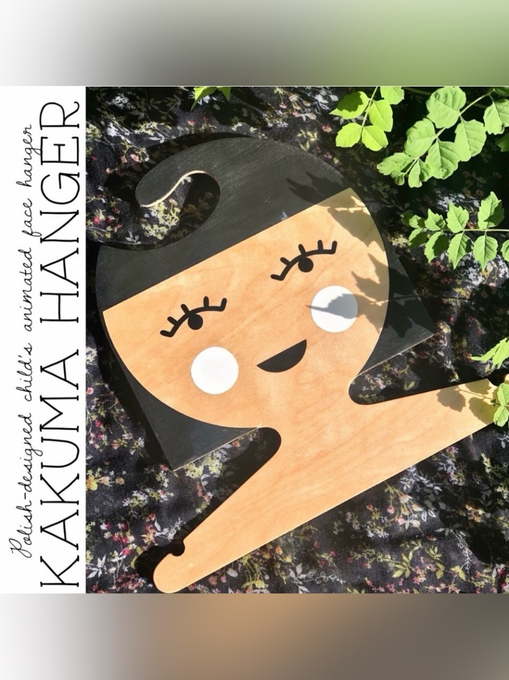 Polish Kakuma Children’s Animated Wood Crafted Face Hanger